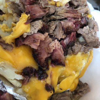 Delvin's Restaurant & Catering - Brisket baked potater! You will be happy! You will be full and you definitely will go back! - American Near Me - Amarillo, Texas