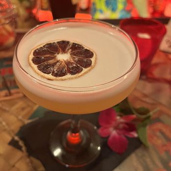 Bootlegger Tiki - A refreshing gin drink that Allyson concocted - Tiki Bars Near Me - Palm Springs, California