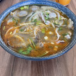 Beef Pho and Thai Iced Tea Beef Pho and Thai Iced Tea