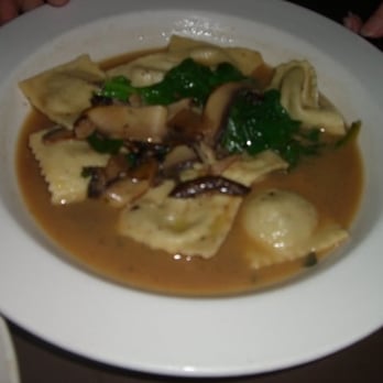 Sonsie - Mushroom Raviolo with portobello. very SOUR!! - New American Near Me - Boston, Massachusetts