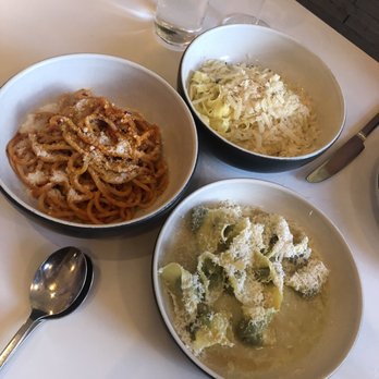 Misi - Bucatini (left), fettuccine (top), spinach and mascarpone filled tortelli (right). - Italian Near Me - Brooklyn, New York Misi - Bucatini (left), fettuccine (top), spinach and mascarpone filled tortelli (right). - Italian Near Me - Brooklyn, New York