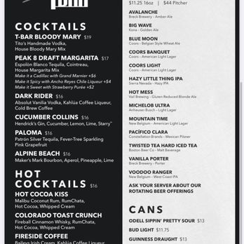 T-Bar - Bars Near Me - Breckenridge, Colorado T-Bar - Bars Near Me - Breckenridge, Colorado