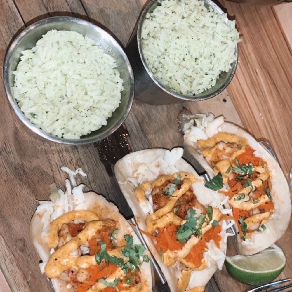 Local Lime | Rogers - Shrimp tacos, grilled with TWO sides cilantro lime rice cause it's THE BEST - Mexican Near Me - Rogers, Arkansas Local Lime | Rogers - Shrimp tacos, grilled with TWO sides cilantro lime rice cause it's THE BEST - Mexican Near Me - Rogers, Arkansas