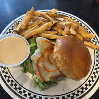 Meat 'n Greet - El Diablo burger, not as spicy as I expected - Burgers Near Me - Newnan, Georgia