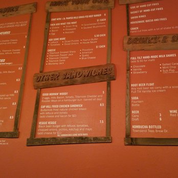 Lil Woody's - The Menu - Burgers Near Me - Seattle, Washington