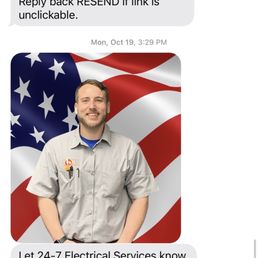 Text received before tech arrives Text received before tech arrives
