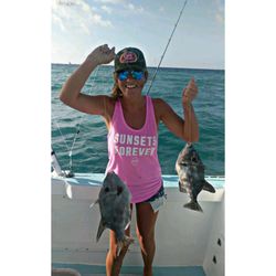 The Rusty Hook - 2 trigger fish in 1 cast!