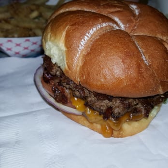 DickieJo's Burgers - Bacon Cheddar burger (double patty) - Burgers Near Me - Eugene, Oregon