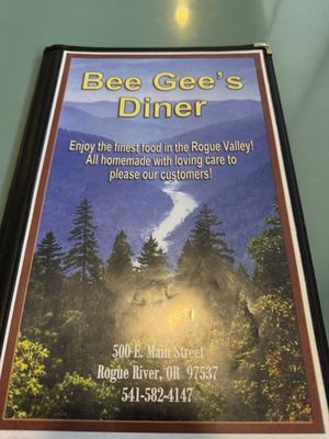 Menu photo 1 Bee Gee's Diner Rogue River, OR
