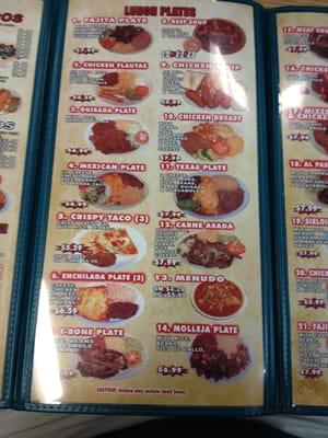 Menu photo 4 Taqueria Chapala Beeville, TX