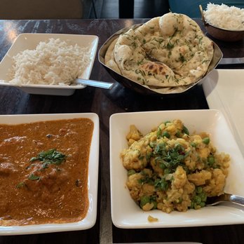 Rasika West End - Chicken tikka masala, gobi mattar, naan. - Indian Near Me - Washington, DC, District of Columbia