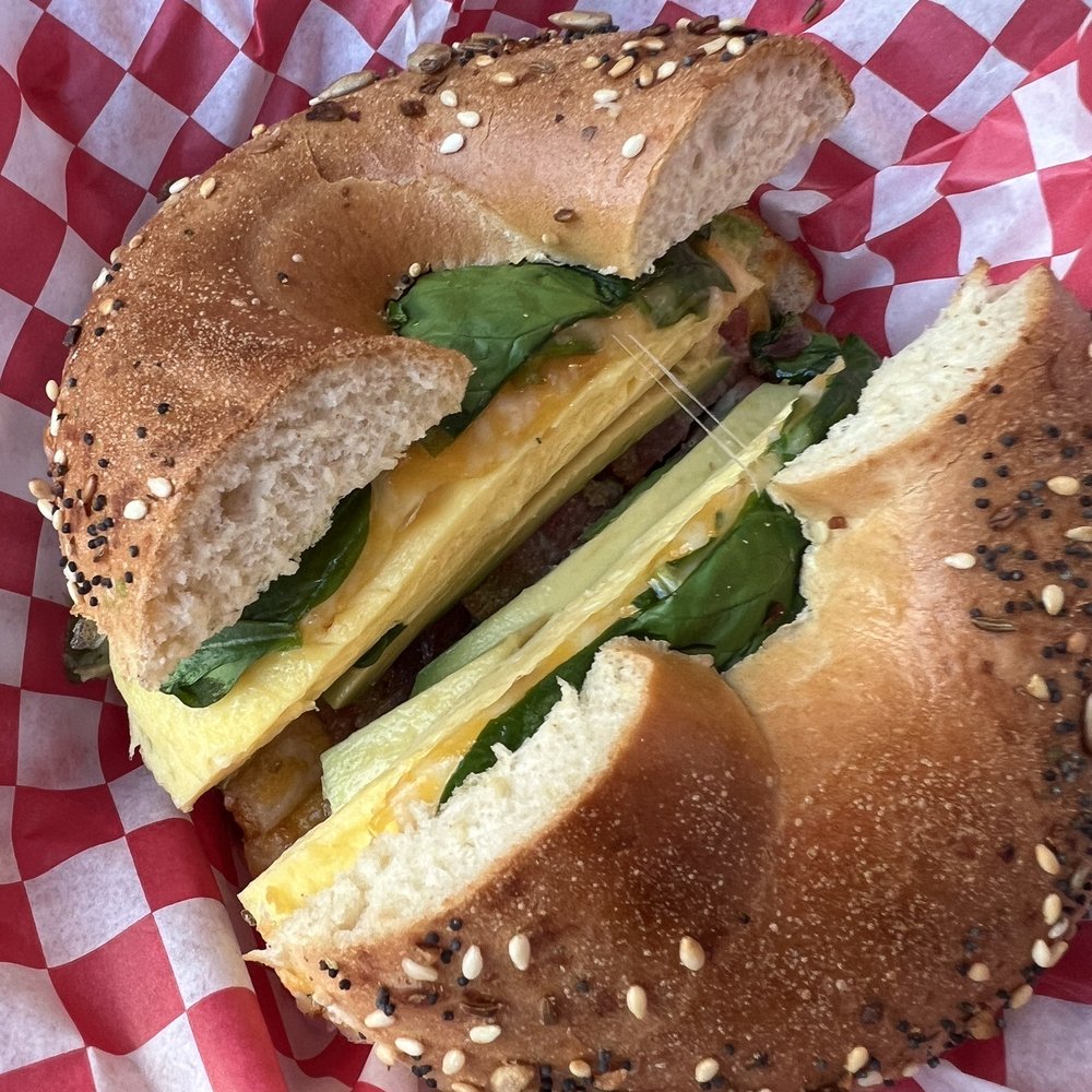 Bogart's Cafe - Bagel sandwich with bacon and avocado - Breakfast & Brunch Near Me - Honolulu, Hawaii Bogart's Cafe - Bagel sandwich with bacon and avocado - Breakfast & Brunch Near Me - Honolulu, Hawaii