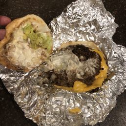 Burger lacking lettuce