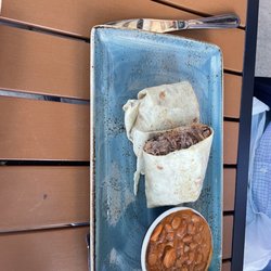 Lalos Tacos and Cantina - Burrito with charro beans