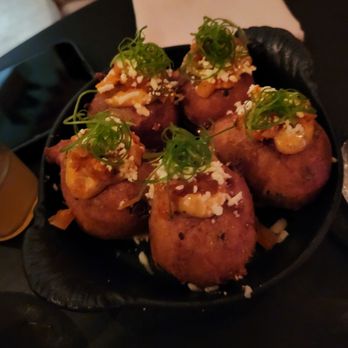The Aviary - Scallion Fritters - Cocktail Bars Near Me - Chicago, Illinois The Aviary - Scallion Fritters - Cocktail Bars Near Me - Chicago, Illinois