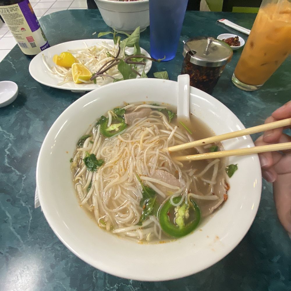 Beef 12. Rare Steak Pho Noodle Soup