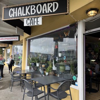 Chalkboard Cafe - Outside cafe - Breakfast & Brunch Near Me - Seaside, Oregon Chalkboard Cafe - Outside cafe - Breakfast & Brunch Near Me - Seaside, Oregon