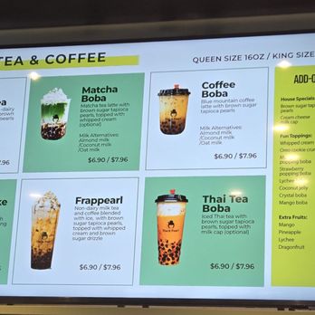 Black Pearl Bubble Tea - Menu - Bubble Tea Near Me - Lake Grove, New York