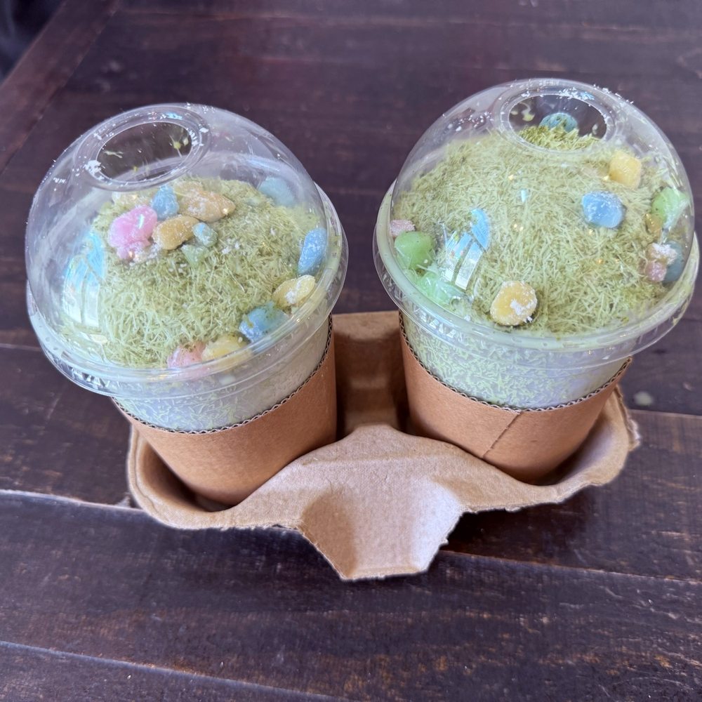 Cafe Sapientia - Matcha Snow Cream Split in Two - Coffee & Tea Near Me - Oak Park, California Cafe Sapientia - Matcha Snow Cream Split in Two - Coffee & Tea Near Me - Oak Park, California
