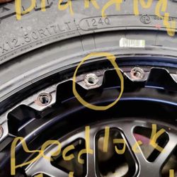 Outlaw Offroad - Brand new KMC wheels and beadlocks purchased from Outlaw. One of the beadlock bolts was stripped.