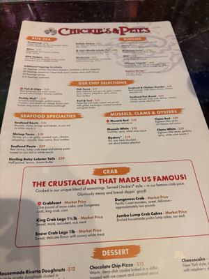 Menu photo 1 Chickie's & Pete's Reno, NV Menu photo 1 Chickie's & Pete's Reno, NV