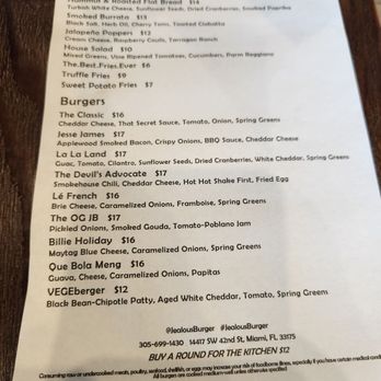 Jealous Fork - Expanding menu - Pancakes Near Me - Miami, Florida