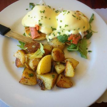 The Red Wagon - Eggs Benedict with Smoked Salmon - Diners Near Me - Vancouver, British Columbia The Red Wagon - Eggs Benedict with Smoked Salmon - Diners Near Me - Vancouver, British Columbia