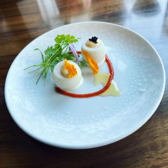 Aurora At The Celeste - 3rd course - My favorite surprisingly - quail egg - American Near Me - Orlando, Florida