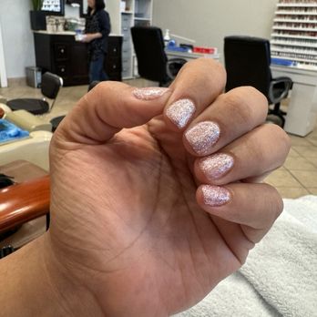Glitter Nails and Spa - Very good gel manicure on my super short nails - Nail Salons Near Me - Phoenix, Arizona