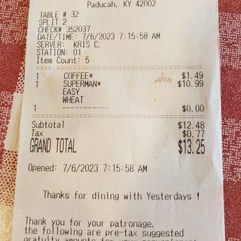 Yesterday's BBQ - bill - Barbeque Near Me - Metropolis, Illinois Yesterday's BBQ - bill - Barbeque Near Me - Metropolis, Illinois