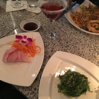 Forty Five Degrees - Sashimi, seaweed salad, and a raspberry lemon drop martini- a perfect dinner! - Sushi Bars Near Me - Indianapolis, Indiana Forty Five Degrees - Sashimi, seaweed salad, and a raspberry lemon drop martini- a perfect dinner! - Sushi Bars Near Me - Indianapolis, Indiana
