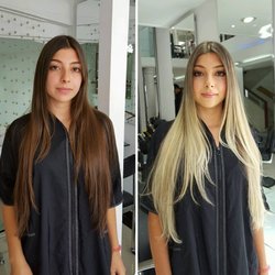 Mariya Aronova Balayage and Extensions Artist - Free hand balayage + toned + and makeup ... same day transformation #statenislandhairstylists #statenislandhair #statenislandbalayage