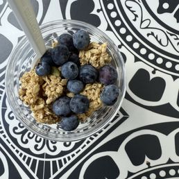 Chia and blueberry