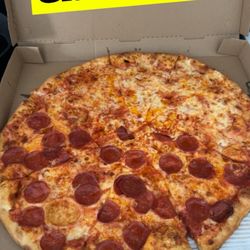 Gianni's Pizza Express - 1/2 pepperoni pizza  with real ingredients.