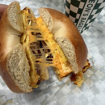 Leon’s Bagels - Bacon, egg, and cheese bagel - Bagels Near Me - New York, New York