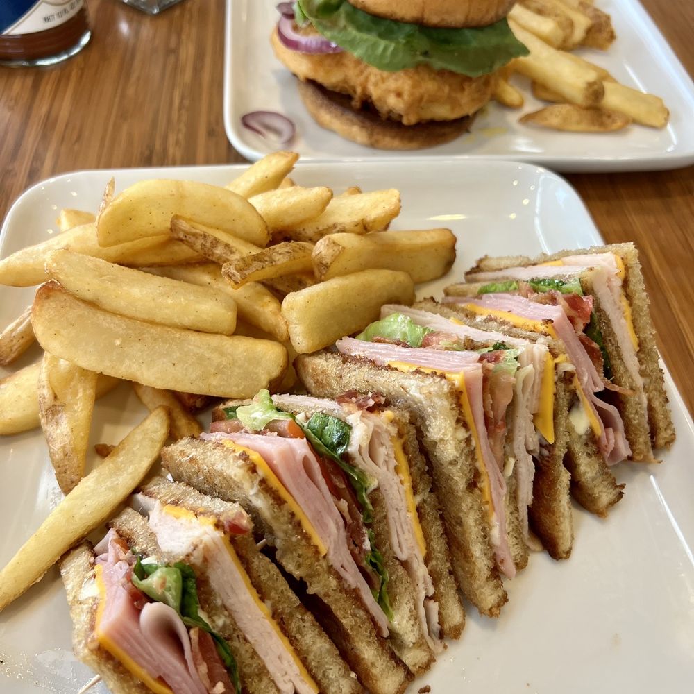Clubhouse Club "Sammich" and Crispy Chicken Sandwich Clubhouse Club "Sammich" and Crispy Chicken Sandwich
