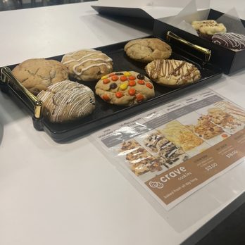 Crave Cookies - a tray of cookies on a table - Desserts Near Me - West Valley City, Utah