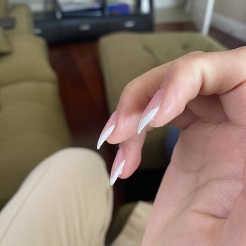 Dynasty Salon - thick, lumpy nails with a hook at the tip,, polish on my skin,, uneven lines - Nail Salons Near Me - South Pasadena, California Dynasty Salon - thick, lumpy nails with a hook at the tip,, polish on my skin,, uneven lines - Nail Salons Near Me - South Pasadena, California