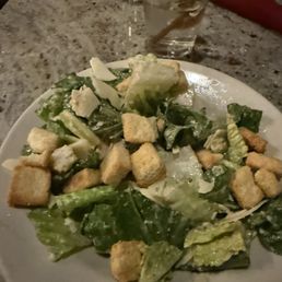 Caesar salad may not look to good but it really was excellent.