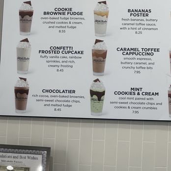 Milk Shake Factory - Menu May 2025 - Ice Cream & Frozen Yogurt Near Me - Chandler, Arizona Milk Shake Factory - Menu May 2025 - Ice Cream & Frozen Yogurt Near Me - Chandler, Arizona
