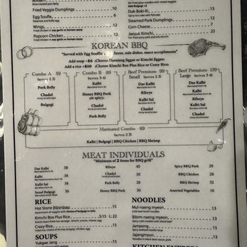 Kimchi Box Plus - Menu 1/7/2024 - Korean Near Me - Northville, Michigan