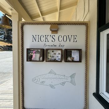 Nick's Cove - Front sign - Seafood Near Me - Marshall, California