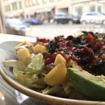 Aloha Poke - Poke in a salad base with a delicious peanut coriander dressing(no carb for me today) - Hawaiian Near Me - Munich, BY Aloha Poke - Poke in a salad base with a delicious peanut coriander dressing(no carb for me today) - Hawaiian Near Me - Munich, BY