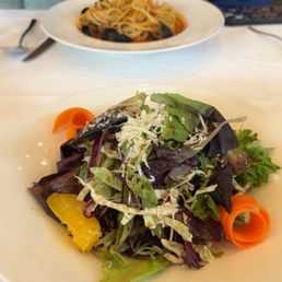 Seafood Pasta, Limani Salad Seafood Pasta, Limani Salad