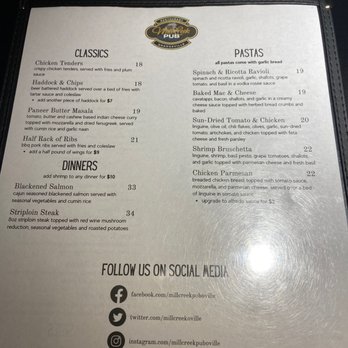 Mill Creek Pub - Page 2 menu. - Pubs Near Me - Orangeville, Ontario Mill Creek Pub - Page 2 menu. - Pubs Near Me - Orangeville, Ontario
