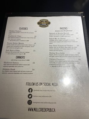 Menu photo 1 Mill Creek Pub Orangeville, ON Menu photo 1 Mill Creek Pub Orangeville, ON
