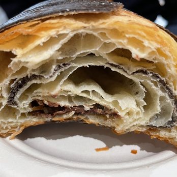 Maison Alyzée - Chocolate hazelnut croissant cross section - Bakeries Near Me - Burlingame, California Maison Alyzée - Chocolate hazelnut croissant cross section - Bakeries Near Me - Burlingame, California
