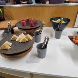 American Airlines Flagship Lounge - Snacks in the club area of lounge