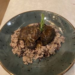 928 Aroma Atlántico - Frage nicht nach Messer (beef cheeks) auf bulgur