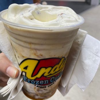 Andy's Frozen Custard - Butter pecan concrete - Ice Cream & Frozen Yogurt Near Me - Lakeland, Florida Andy's Frozen Custard - Butter pecan concrete - Ice Cream & Frozen Yogurt Near Me - Lakeland, Florida